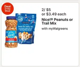 Walgreens Nice! Peanuts or Trail Mix offer