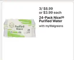 Walgreens 24-Pack Purified Water offer