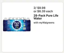 Walgreens Pure Life Water offer