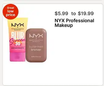 Walgreens NYX Professional Makeup offer