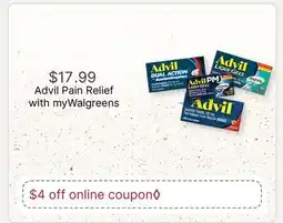 Walgreens Advil Pain Relief offer