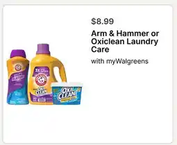 Walgreens Arm & Hammer or Oxiclean Laundry Care offer