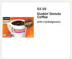 Walgreens Dunkin' Donuts Coffee offer