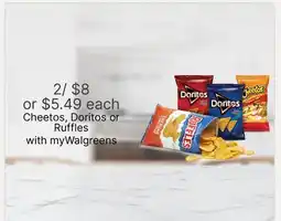 Walgreens Cheetos, Doritos Or Ruffles offer