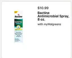 Walgreens Bactine Antimicrobial Spray, 8 oz offer