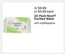 Walgreens 24-Pack Nicel Purified Water offer