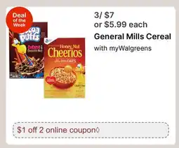 Walgreens General Mills Cereal offer