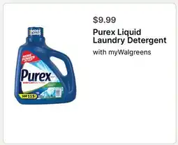 Walgreens Purex Liquid Laundry Detergent offer
