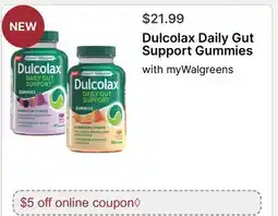 Walgreens Dulcolax Daily Gut Support Gummies offer
