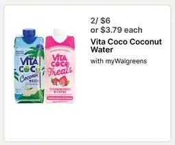 Walgreens Vita Coco Coconut Water offer