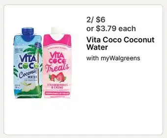 Walgreens Vita Coco Coconut Water offer