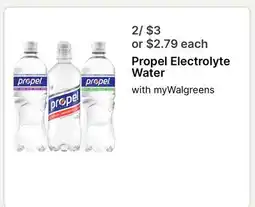 Walgreens Propel Electrolyte Water offer