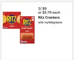 Walgreens Ritz Crackers offer