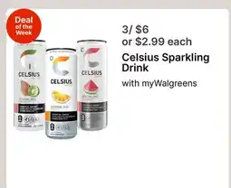 Walgreens Celsius Sparkling Drink offer