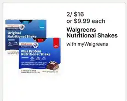 Walgreens Walgreens Nutritional Shakes offer