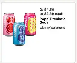Walgreens Poppi Prebiotic Soda offer