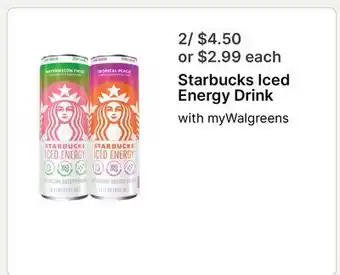Walgreens Starbucks Iced Energy Drink offer