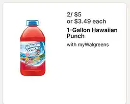 Walgreens 1-Gallon Hawaiian Punch offer