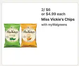 Walgreens Miss Vickie's Chips offer