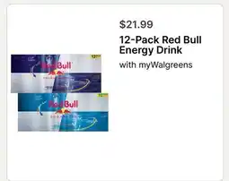 Walgreens 12-Pack Red Bull Energy Drink offer
