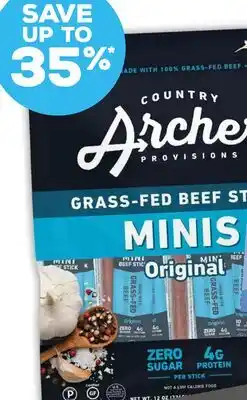 Grocery Outlet Country Archer Provisions Grass-Fed Beef Sticks Minis offer