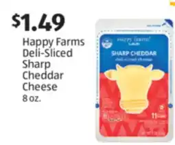 Aldi Happy Farms Deli-Sliced Sharp Cheddar Cheese offer