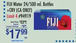 Smart & Final FIJI Water offer