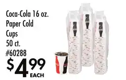 Smart & Final Coca-Cola, Paper Cold Cups offer