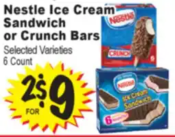 Superior Grocers Nestle Ice Cream Sandwich or Crunch Bars offer