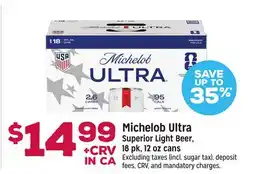 Grocery Outlet Michelob Ultra Superior Light Beer offer