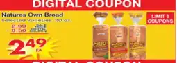 Superior Grocers Natures Own Bread offer
