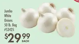Smart & Final Jumbo White Onions offer