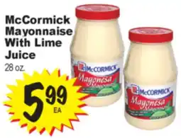 Superior Grocers McCormick Mayonnaise With Lime Juice offer