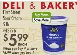 Smart & Final First Street Sour Cream offer