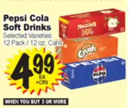 Superior Grocers Pepsi Cola Soft Drinks offer