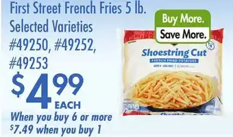 Smart & Final First Street French Fries offer