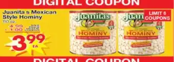 Superior Grocers Juanita's Mexican Style Hominy offer