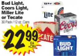 Superior Grocers Bud Light, Coors Light, Miller Lite or Tecate offer