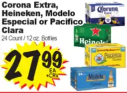 Superior Grocers Corona Extra, Heineken, Modelo Especial or Pacifico Clara offer
