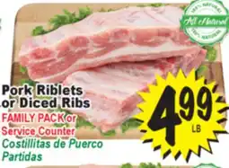 Superior Grocers Pork Riblets or Diced Ribs offer