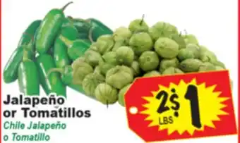 Superior Grocers Jalapeño or Tomatillos offer