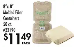 Smart & Final 8 x 8 Molded Fiber Containers offer