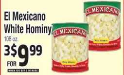 Superior Grocers El Mexicano White Hominy offer