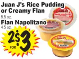 Superior Grocers Juan J's Rice Pudding or Creamy Flan offer