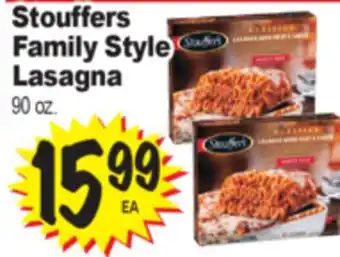Superior Grocers Stouffers Family Style Lasagna offer