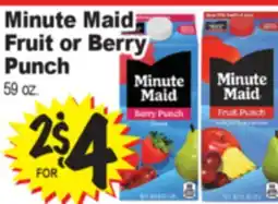 Superior Grocers Minute Maid Fruit or Berry Punch offer