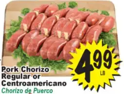 Superior Grocers Pork Chorizo Regular or Centroamericano offer