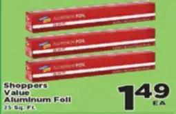Superior Grocers Shoppers Value Aluminum Foil offer