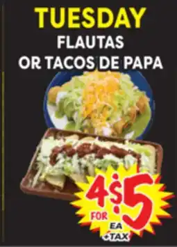 Superior Grocers FLAUTAS OR TACOS DE PAPA offer