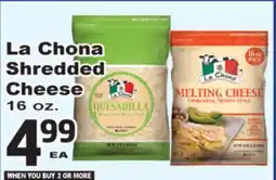 Superior Grocers La Chona Shredded Cheese offer